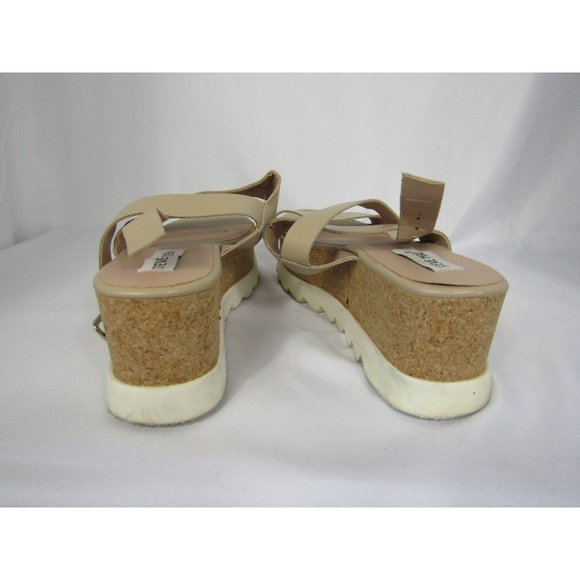 Women's Summer Sandal Steve Madden Light Brown Platform Krista Size 9 - Picture 5 of 10